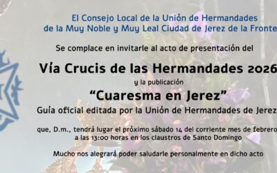 El 14 de febrero conoceremos la guía ‘Cuaresma en Jerez 2026’